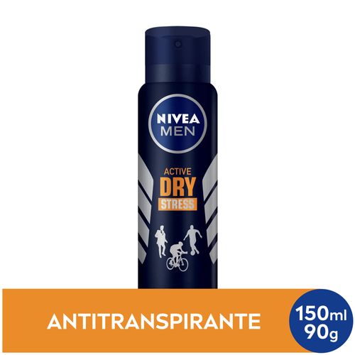 Desodorante Antitranspirante Aerosol NIVEA Stress Protect Masculino 150ml