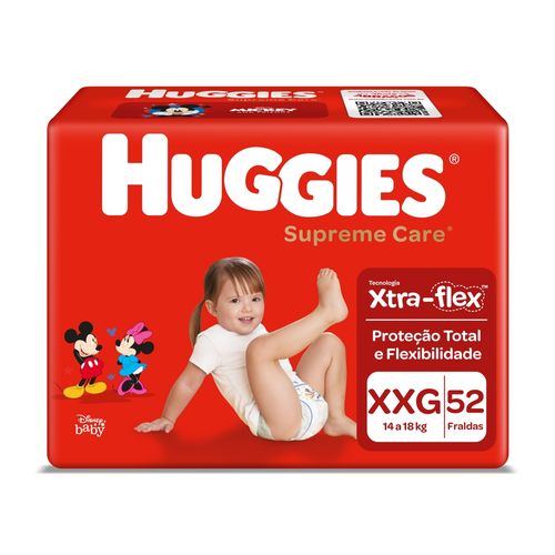 Fralda Huggies Supreme Care XXG - 52 unidades