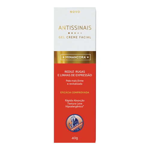 GEL CREME MINANCORA ANTISSINAIS 40G
