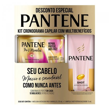 Kit Pantene 1 Mascara Intensiva 270Ml + 1 Ampola 15Ml