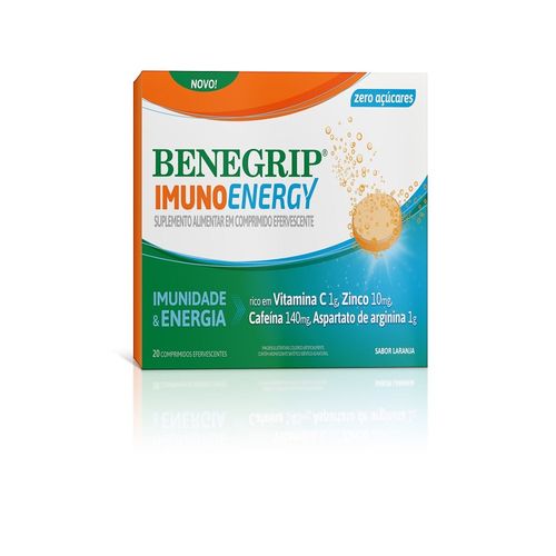 Suplemento Benegrip Imuno Energy 20 Comprimidos Efervescentes
