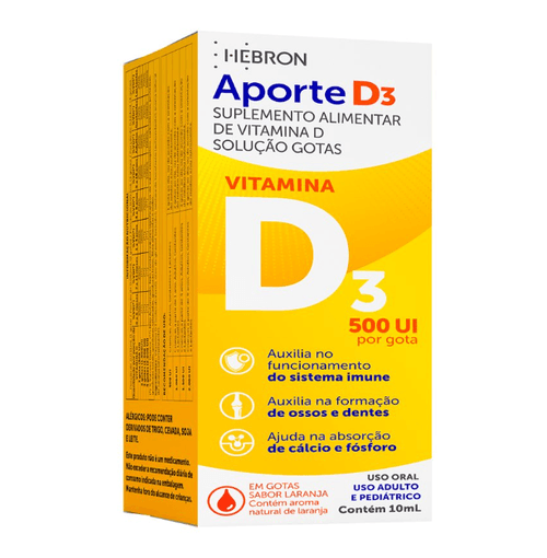 Aporte D3 500 Ui 10Ml