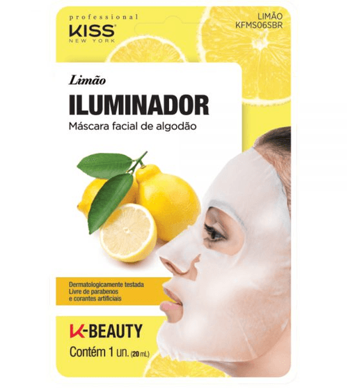Máscara facial Kiss New York Limão 20ml