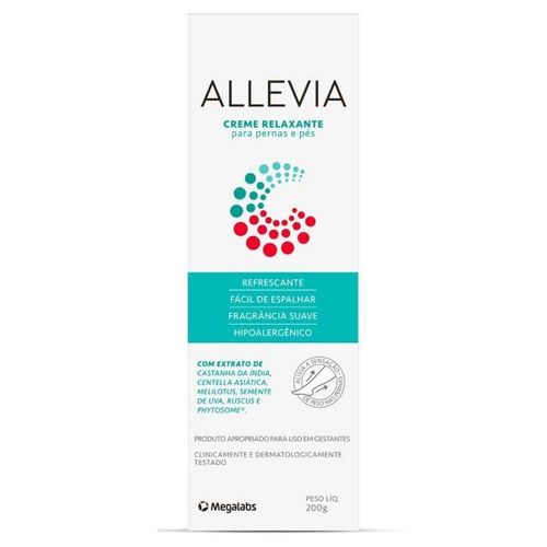 Creme Relaxante para Pernas e Pés Allevia 200g