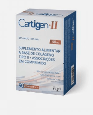 Suplemento Alimentar Cartigen II Colágeno Tipo II Farmoquimica 40mg Comprimido 90 Unidades