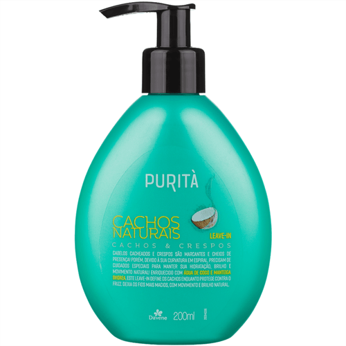 LEAVE IN PURITA CACHOS NATURAIS 200ML
