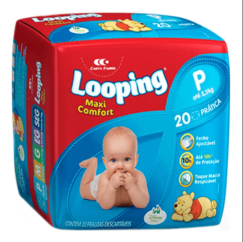 Fralda Looping Maxi Cnft Pratic P 20Un - Looping