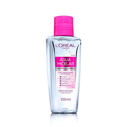 Água Micelar L'Oréal Paris Solução de Limpeza 5 em 1, 100ml