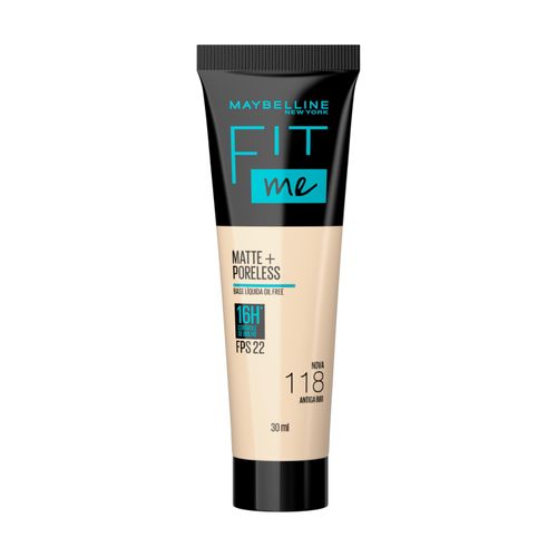 Base Líquida Fit Me Matte 118 FPS 22 30ml L'Oreal
