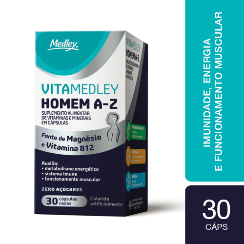 VITA MEDLEY HOMEM CAPS GEL MOL