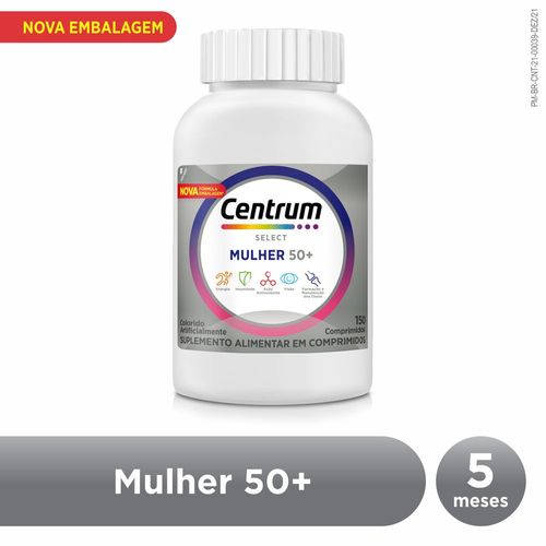 Centrum Select  Multivitaminico Mulher 50 + Vitaminas de A a Z  150 Comp