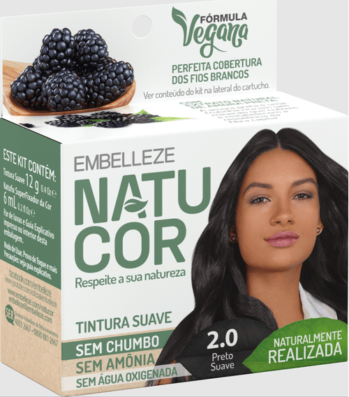 TINTURA SUAVE NATUCOR 2.0 PRETO SUAVE
