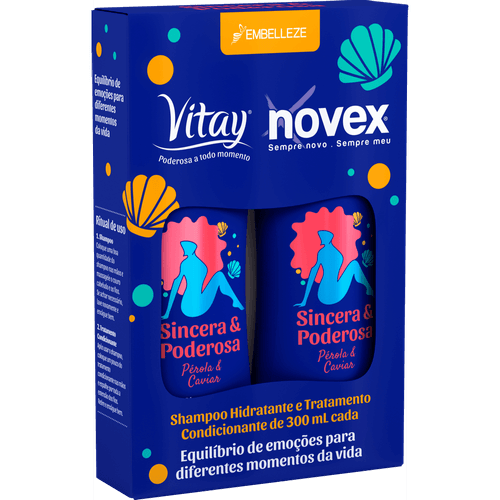 Shampoo e Condicionador Vitay Sincera e Poderosa