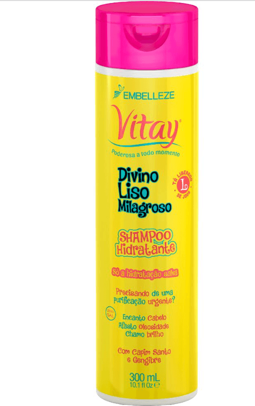 SHAMPOO VITAY DIVINO LISO MILAGROSO COM 300ML