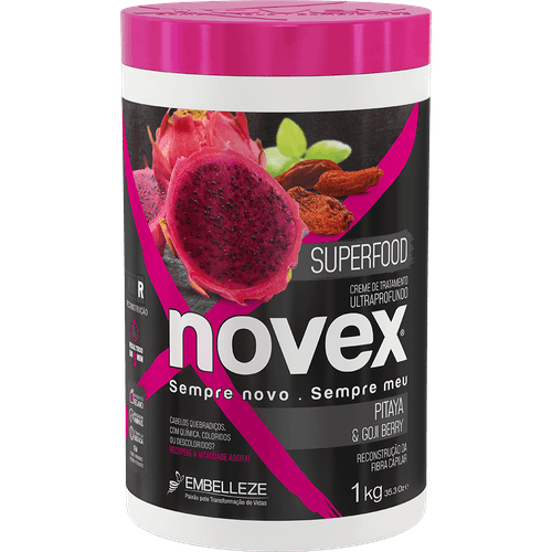 Creme de Tratamento Novex Superfood Pitaya e Gojiberry 1KG