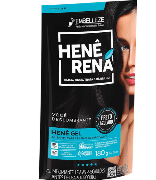 Henê Rená Preto Azulado 180G