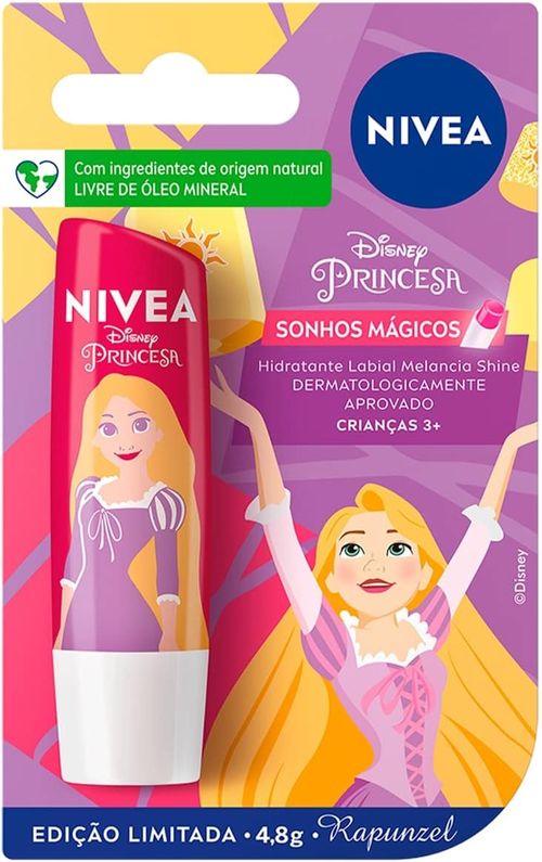 Hidratante Labial Nivea Sonhos Mágicos Rapunzel Melancia - 4,8g