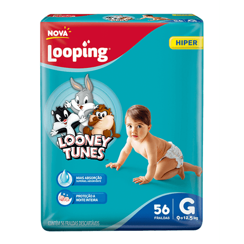 FRALDALDA LOOPING LOONEY TUNES HIPER G C/56
