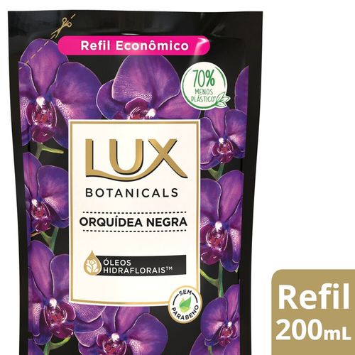 Sabonete Liquido Lux Botanicals Orquidea Negra 200ml Refil
