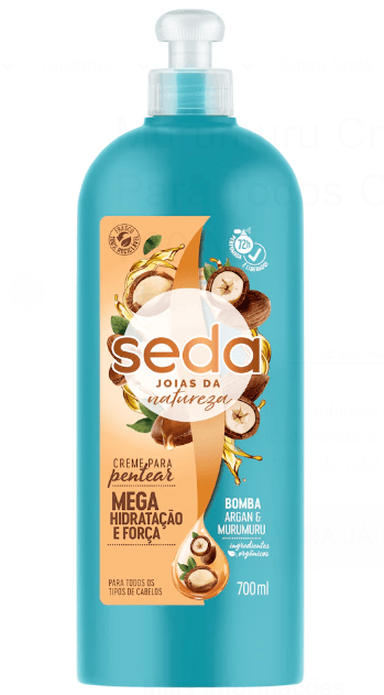 Creme de Pentear Bomba Argan Reconstrução 700ml Seda