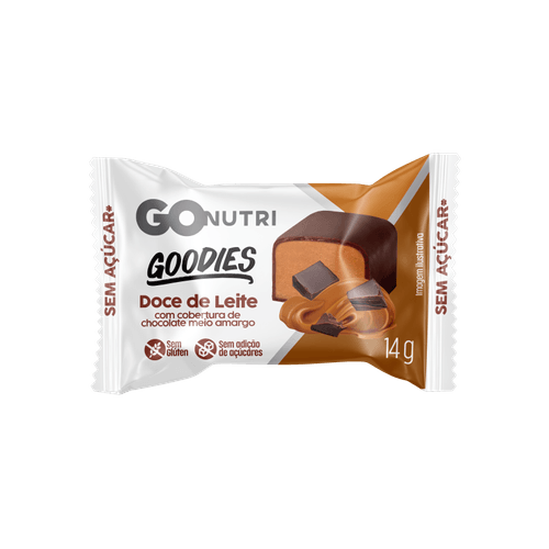 Goodies GOnutri Doce de Leite com Cobertura de Chocolate - 14g