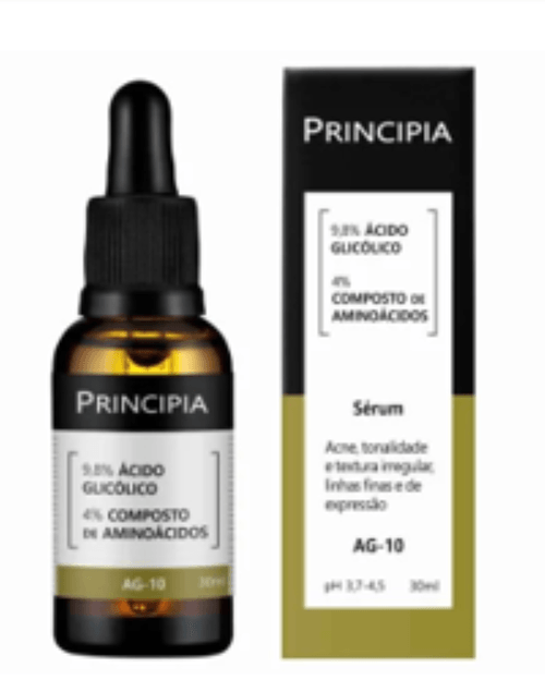 Sérum Renovador Ácido Glicólico + Aminoácido AG10 Principia - 30ml