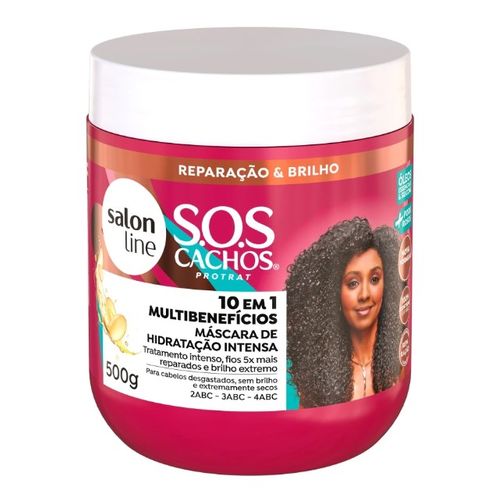 Máscara de Hidratação Salon Line 10 em 1 Multibenefícios -  500g