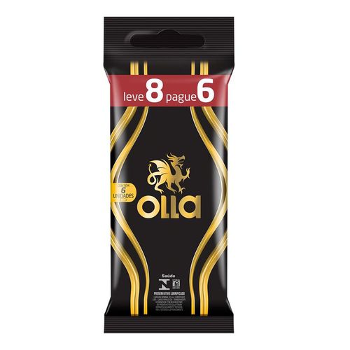 Preservativo Olla Lubrificante - Leve 8 Pague 6 - Olla