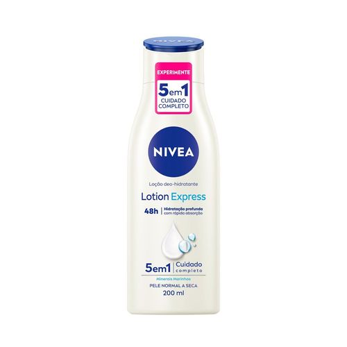 NIVEA Loção Deo-Hidratante Lotion Express 48h Hidratação Profunda 200ml