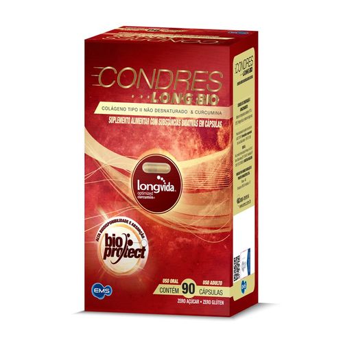 Suplemento Alimentar Colágeno Tipo II Condres Long Bio 90 Cápsulas
