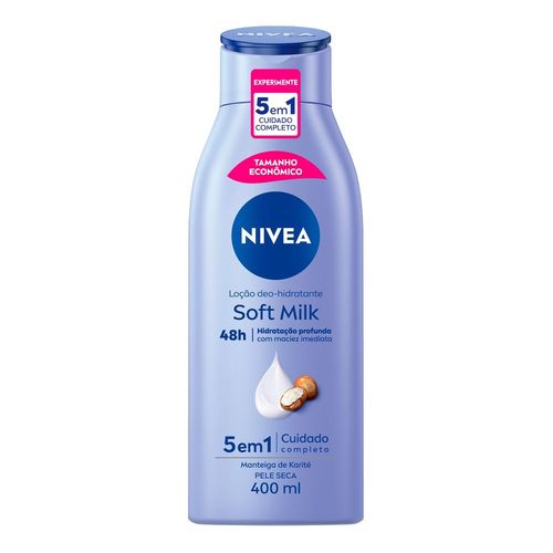 NIVEA Loção Hidratante Desodorante Soft Milk 400ml