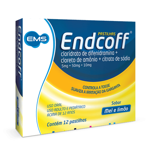 Endcoff Ems Mel e Limão - 12 Pastilhas
