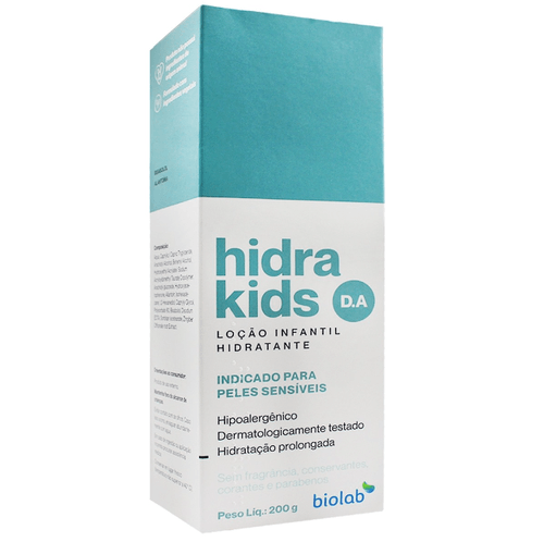 Loção Hidratante Infantil Hidra Kids D.A. Pele Sensível - 200g