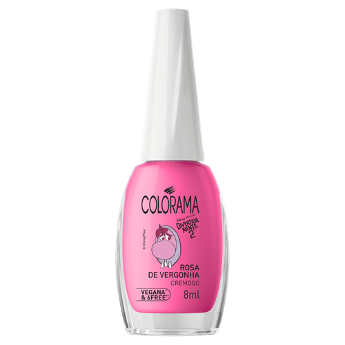Esmalte Cremoso Rosa de Vergonha Divertida Mente 2 Colorama - 8ml