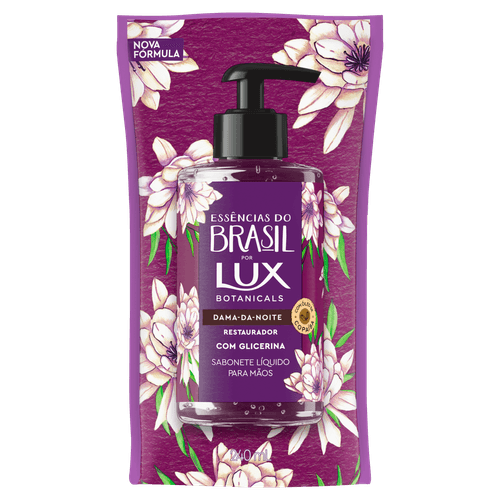 Sabonete Líquido para as Mãos Lux Botanicals Essências do Brasil Dama da Noite Refil - 240ml