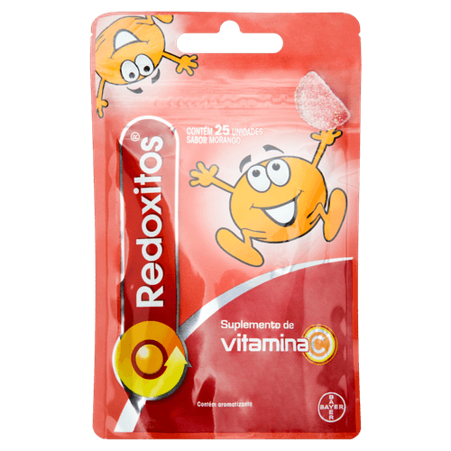 Vitamina C Morango Redoxitos Sachê 25 Unidades