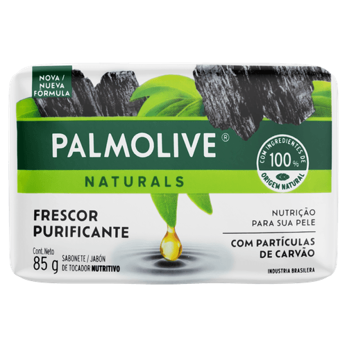 Sabonete Barra Frescor Purificante Palmolive Naturals Envoltório 85g