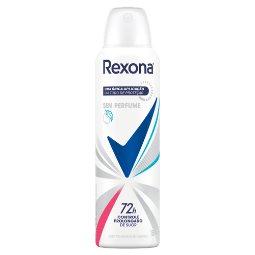 Antitranspirante Aerossol sem Perfume Rexona 150ml Spray
