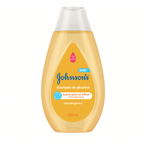 Shampoo de Glicerina Johnson's Baby Frasco 200ml