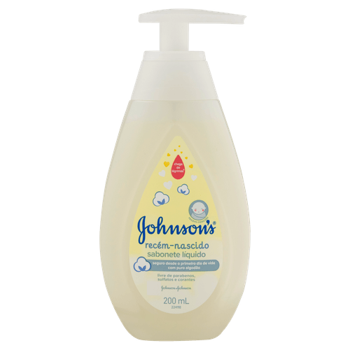 Sabonete Líquido Johnson's Recém-Nascido Frasco 200ml