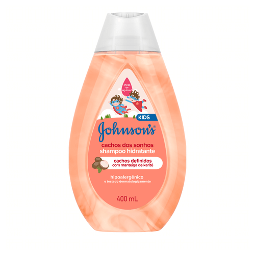 Shampoo Hidratante Johnson's Kids Cachos dos Sonhos Frasco 400ml