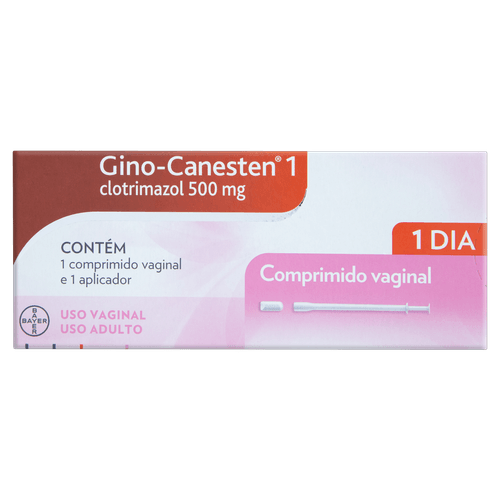 Gino-Canesten 500mg Bayer Caixa 1 Comprimido + Aplicador