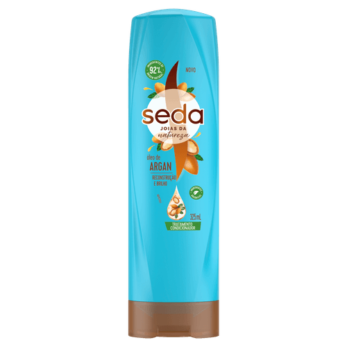 Tratamento Condicionador Seda Joias da Natureza Óleo de Argan Frasco 325ml