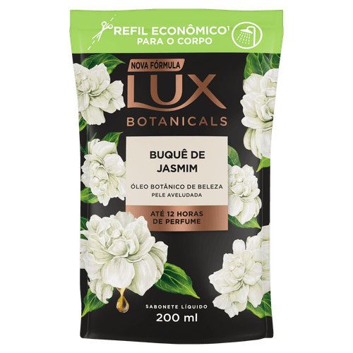 Sabonete Líquido Buquê de Jasmim Lux Botanicals Sachê 200ml Refil