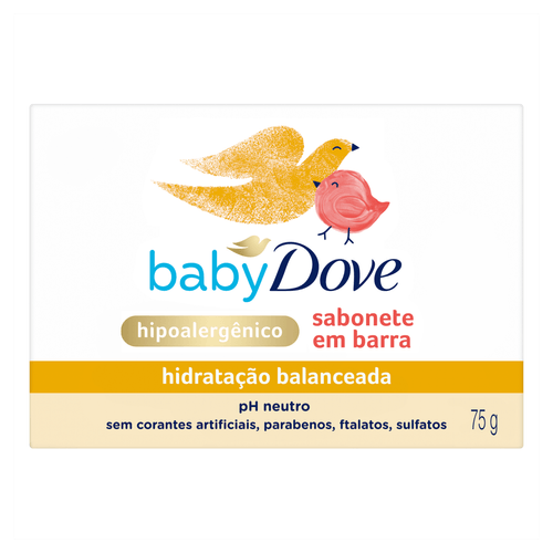 Sabonete Barra Hidratação Balanceada Dove Baby 75g