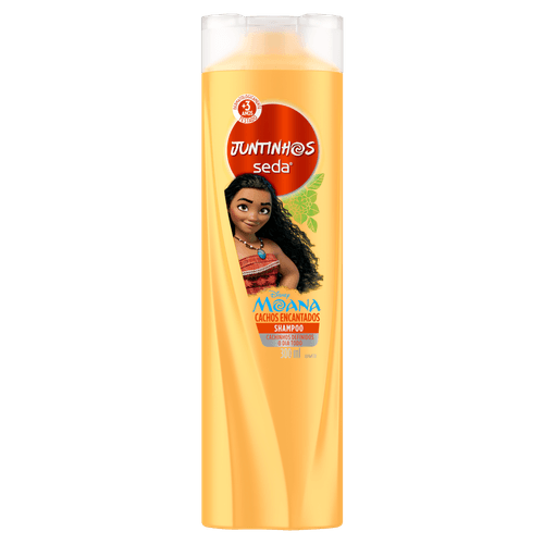 Shampoo Infantil Moana Seda Juntinhos Cachos Encantados Frasco - 300ml