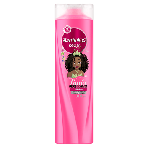 Shampoo Infantil Tiana Seda Juntinhos Crespos Encantados Frasco 300ml