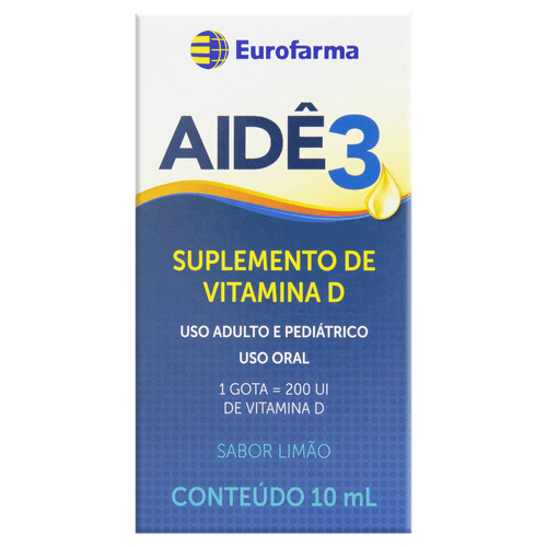 Vitamina D Limão Aidê 3 Caixa 10ml