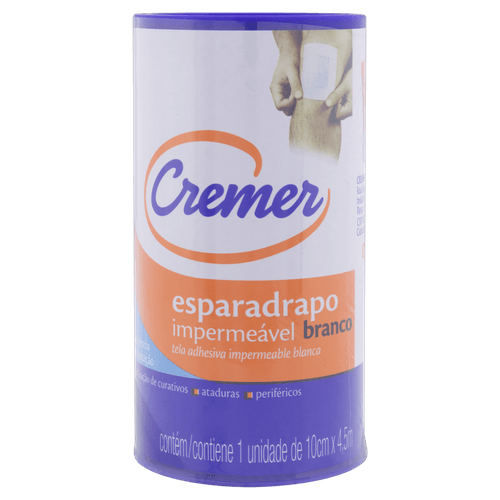 Esparadrapo Impermeável Branco Cremer 10cm x 4,5m
