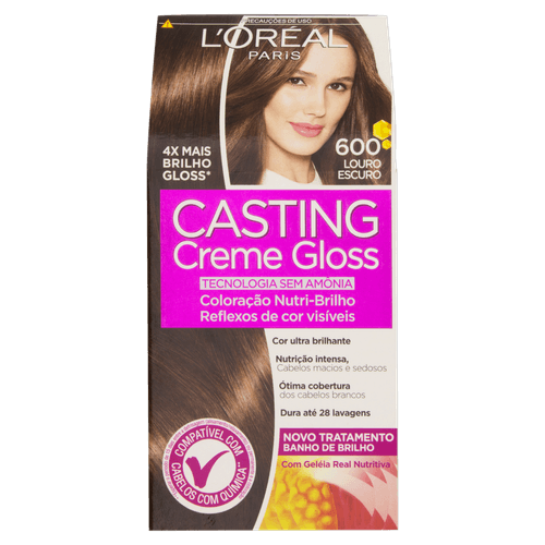 Kit Coloração Creme 600 Louro Escuro L'oréal Paris Casting Gloss
